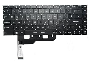SUNMALL RGB Backlit Replacement Keyboard Compatible with MSI GP66 Leopard 10UH 11UH 11UG 11UE GE66 11UG 11UE MS-1543 GS66 MS-16V1 MS-16V4 MS-1541 GF73 GL75 MS-17E7 Creator 15 A11UE