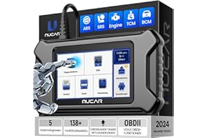 ‎MUCAR OBD2 Diagnosegerät, 2024 MUCAR CS5 Diagnosegerät Auto Mit Bluetooth, Auto Auslesegerät Mit 5 Systemdiagnosen (Motor/SRS/ABS/BCM/Getriebe), KFZ Auslesegerät, Android 7.0, Kostenlos Aktualisierungen