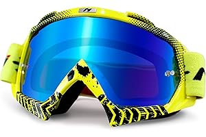 NENKI Gafas de Motocross, ATV Dirt Bike Racing Gafas de seguridad, UV400 Ciclismo Motocross Gafas para deportes al aire libre- Adecuado para adultos