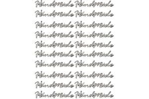 Sanfly 20pcs Rectangle Metal Label Étiquettes De Boucle Faite À Main pour Les Accessoires De 10x35 Mm pour Fabrication De Bijoux