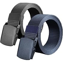 TACTICAL BIRD Men's Nylon Belt - Lightweight, Breathable Webbing Belt With Plastic Buckle, Size 30-36 - View #3