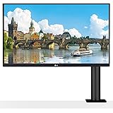 LG 27"(68.5 Cm) QHD Ergo IPS Monitor(2K) 2560 X 1440 Pixels, HDR 10, Srgb 99%, 5 Ways Adjustment - Height, Pivot, Swivel, Ext