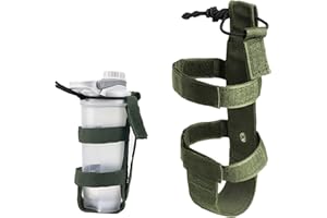 FALAFOTY Borsa per Borraccia Molle Militare Tattico Borsa Tracolla Porta Bottiglia Custodia Borraccia Molle Bottle Carrier per Sport Outdoor Ciclismo Trekking Campeggio Escursionismo (Verde dell’esercito)