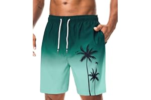 Danfiki Costumi Pantaloncini da Bagno Uomo Mare Surf Piscina Stampa Hawaiana Estiva Asciugatura Rapida con Fodera in Rete Beach Trunks