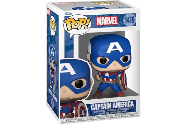 Funko POP! Marvel: Marvel NC - Captain America - Marvel Comics - Samlingsbar vinylfigur - Presentidé - Officiell Merchandise - Leksaker för barn och vuxna - Seriefans - Modellfigur för samlare