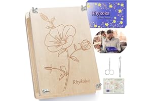 Rhykoka Grande kit di stampa per fiori per adulti, 10 strati 30 x 20 cm, fai da te, in legno, per amanti delle arti e dei mestieri