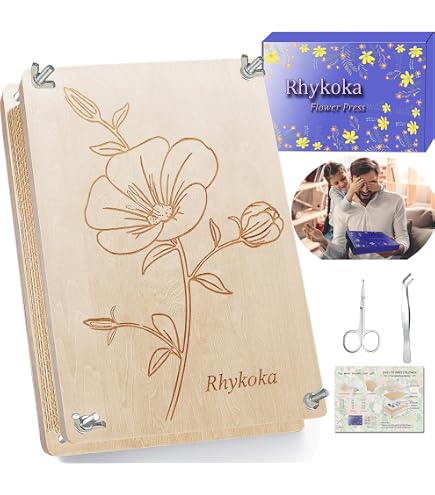 Micro-presse à Fleurs Holibao – 35x50 Mm, En Métal, Avec 10 Papiers Buvards – Kit De Préservation Pour Plantes, Herbier Et Créations DIY