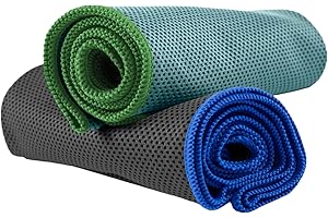 NirvanaShape Microfibra Asciugamano Rinfrescante Sportivo - Asciugamani per Palestra - Asciugamani Rinfrescanti Ideale per Sport, Corsa, Yoga, Golf, Escursioni - Gadget Estivi Telo Rinfrescante