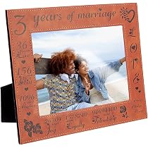 Hunts England Biglietto per 3° anniversario di matrimonio, in pelle, collezione iconica, standard (148 x 148 mm