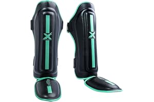 XN8 SPORTS XN8 Boxing Shin Guards MMA Pads Muay Thai Training Instep Leg Protector For Fighting-Kickboxing-Karate-Martial Arts-Taekwondo-BJJ