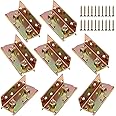 8 Sets Bed Rail Brackets Heavy Duty Bed Frame Hardware No-Mortise Bed Rail Fittings Wooden Bed Frame Connectors for Headboards, Footboards (Screws Included)