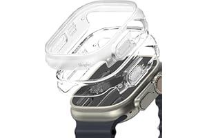 Ringke Slim for Apple Watch Ultra 3/2 / 1 49mm Case [2 Pack] Ultra Thin Lightweight Hard PC Cover - Clear & Alphine Clear