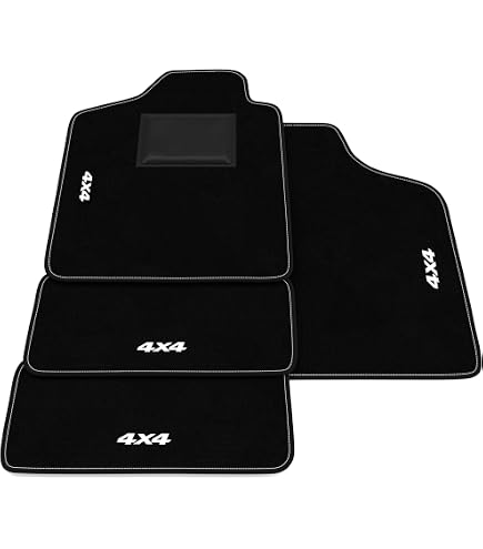 Tappetini Auto Per Fiat Panda 141 (1986-2003) – 4 Pezzi In Moquette, Bordino Blu, Fondo Antiscivolo - 3