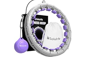 SOLULIFE Nouveau Cerceau Hula Hoop Fitness pour Sport Maison - Cerceau Fitness Facile à Utiliser