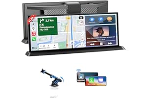 ATOPPV 11.26" Exclusive Car Tablet Pro Max 2025 for Wireless Apple CarPlay & Android Auto Portable Car Play Screen with Unique Bracket GPS Navigation/Mirror Link/Voice Control/BT/FM