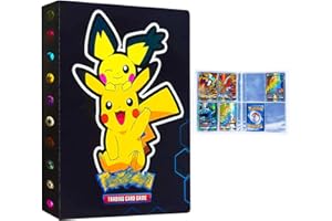 ESHAWO Album de cartes en PP avec classeur - 240 pochettes pour Collect Cards, trading cards, Sports cards, playing cards - 30 pages (4 poches par page) - Idéal pour protéger, organiser - C4