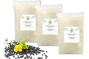 PURENAIL PURESPA - Cire de colza (3 KG) pour la fabrication de bougies moulées et fondants, cire à bougie, cire végan et naturelle