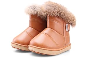 WYSBAOSHU Unisex Stivali Neve Bambini Stivaletti Ragazze Ragazzi Doposci Scarponcini Imbottiti di Pelo Scarpe Invernali Comodi Caldi e Antiscivolo