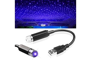 SUNSHINE SMILE Starlight - Manta LED Ajustable para Interior de Coche, Luz de Ambiente USB, Mini Techo Estrellado, Universal, Varios Modos, Plug and Play