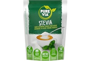 Pure Via Stevia Sugar Alternative 1kg - Gluten Free, Vegetarian and Vegan Friendly Natural Sweetener - 1 Pack