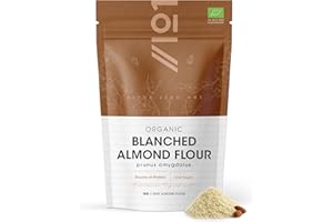 Organic Blanched Almond Flour 1kg - 100% Pure Spanish Almond Flour Powder - Resealable and Recyclable Pouch by Alpha01
