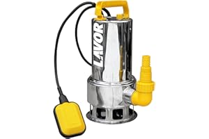 LAVOR BOMBAS SUMERGIBLES Y DE JARDÍN EDS-M 15000 Caudal(l/h) =15000 Altura(max (m)) =9,5 Potencia Motor((W)) =1100 Inmersión Max (m) =8