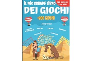 Il mio grande libro dei giochi: Enigmistica Per bambini dai 7 ai 10 anni - Oltre 200 giochi di 14 tipi diversi - Enigmi, rompicapo, giochi di parole, ... altro ancora. Un regalo ideale per i bambini.