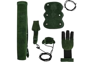 ‎ELTORO elToro [Special Set] Wild Colorz - Set - Schiesshandschuh, Armschutz, Köcher & Spannschnur; tolles Set, nützliches Zubehör zum Bogenschießen, viele Farben!