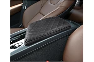 BIXUAN XC60 2025 kompatibel mit Volvo XC60 V60 S60 2017-2024 2025 Armlehnenabdeckung Mittelkonsole Mittelarmlehne überzug Bezug Armlehne Deckel Innenraum Zubehör Schutz Leder