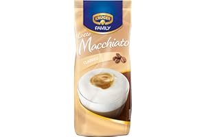‎KRÜGER KRÜGER Family Latte Macchiato, aromatisiertes Getränkepulver mit löslichem Kaffee, koffeinhaltig, 500 g Beutel