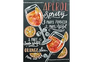 SHUKQUEEN DIY Oil Paint by Numbers for Adult, Oil Paint by Numbers Adult Kit for Beginner Painting - Aperol with Ice - 16x20 Inch (Frameless)