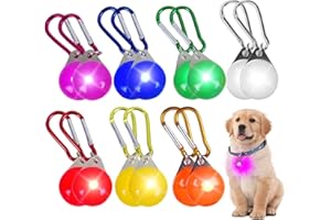 HOSPAOP Colgante de luz LED para perros, 14 unidades de seguridad con 3 modos, luz intermitente para collar y mochila