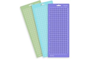 TEKONDA 3 Stück Schneidematte Plotter 4,5" x 12" (11.4cmx30.5cm) Plotterwerkzeug Schneidepad Bastelunterlage Schnittfest Alternative Gummipads zum Handnähen für Cricut Joy Zubehör