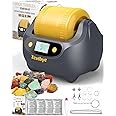 Rock Tumbler Kit, Rock Polisher with Digital 9-Day Timer, Complete Rock Polishing Kit, Dual Layer Tumbler Noise Reduction Design, Grinder Includes Rock Tumbler and Rock Polisher Grit (Grey)