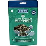 Multi Seeds Trail Mix : Healthy & Tasty Immunity Booster Snacks with Roasted Flax Seeds, Pumpkin Seeds, Watermelon Seeds, Sesame Seeds & Dry Dates | Ready To Eat Snacks | 43g x 8 Mini Packs