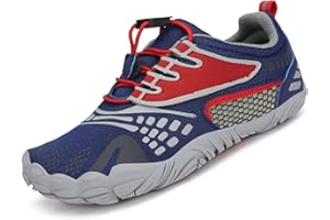 SAGUARO Calzado Descalzos Niños Zapatillas de Trail Niñas Transpirables Minimalistas Zapatillas de Deporte para Exterior Interior, 24-36 EU