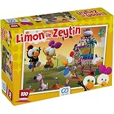 CA Games Limon ile Zeytin Lisanslı 100 Par&ccedil;a 34x24cm &Ccedil;ocuk Puzzle Yapboz Serisi