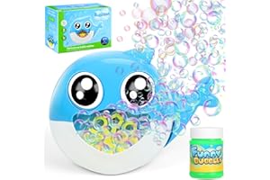 Getatoy Toy for 3-8 Year Old Kids Boys: Dolphin Bubble Machine Party Gifts for 3 4 5 6 7 8 Years Old Kids Girls Birthday Toy for Toddlers Age 4-6 Indoor Outdoor Bubble Maker Bath Garden Games Toy