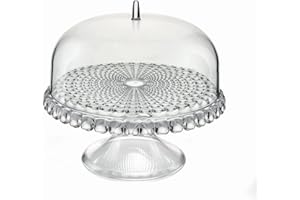 Guzzini - Tiffany, Alzata con Campana Piccola, Tortiera con Coperchio - Trasparente, Ø 30 x h27 cm - 19940100