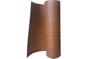 workingHOUSE Malla de Aislamiento de Poliratán 100 cm de Altura - para Balcones Ideal para Terrazas, Barandillas y Balcones - Resistente a la Intemperie y fácil de Instalar (Miel)