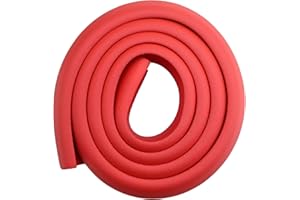 M2cbridge L Shape Extra Thick Furniture Table Edge Protectors Foam Baby Safety Bumper Guard 2 M (Red)