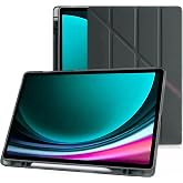 Klasse Samsung Galaxy Tab S9+ FE Plus 12.4 in&ccedil; Uyumlu Smart Kılıf, S Pen Kalemlikli, Trifold, Esnek, Mat, Origami, Darbeye Ta