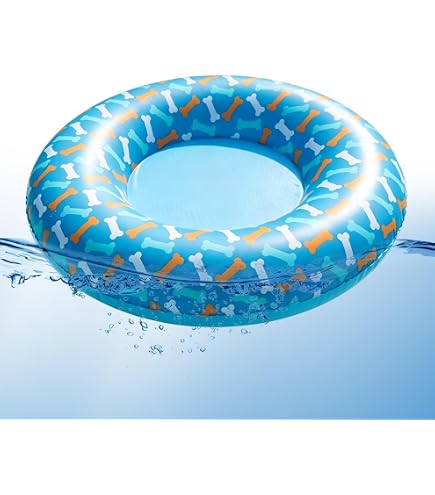 Flotteur De Piscine Pour Chien – 140 X 90 Cm, Double Couche PVC Et Nylon, Résistant Aux Griffes, Pour Chiens Jusqu’à 30 Kg