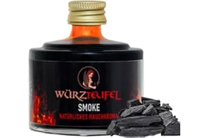 WÜRZTEUFEL Raucharoma Natürliches Hickory Rauch Aroma aus naturbelassenen Hölzern. Flasche 40 ml.