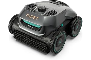 AIPER Poolroboter Akku, Quad-Motorensystem, WavePath Navigation,Wasserlinie, 3 Reinigungsmodi, 150 M