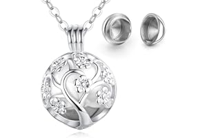 INFUSEU Ciondoli Di Cenere, Collana Di Ceneri Collana Di Urna Umana Da Donna Ceneri In Acciaio per Conservare Le Ceneri Ceneri Umane