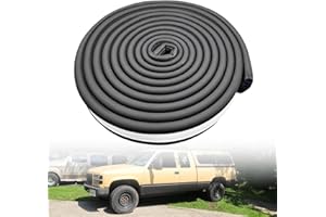SXMPRAIL Truck Cap Seal 20FT (2 1/8" Width x 1/2" Height x 20' Length) for Truck Cap Over 200 lbs, EPDM Rubber, Truck Topper Seal with Adhesive, Camper Shell Canopy Seal Five-Year Free Replacement