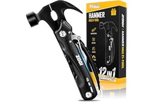 ZOOI Gifts for Men Stocking Fillers for Men Who Have Everything, Dad Christmas Gifts for Him, Secret Santa Stocking Stuffers Gadgets Presents for Mens, 12 in 1 Hammer Multi Tool, Camping Accessories