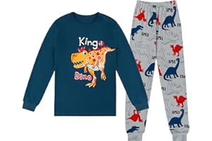 Cheerful Mario Pigiama Due Pezzi per Bambini e Ragazzi Manica Lunga Cotone Abbigliamento da Notte per Bimbo in Autunno Inverno