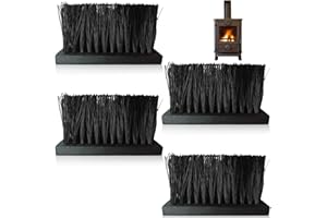 VEGOATY Set di spazzole per camino, ricambio per scopa, spazzola per la pulizia con setole in fibra di cocco da 60 mm, spazzola di ricambio allungata per camino, stufa e camino, pulizia a casa (4)